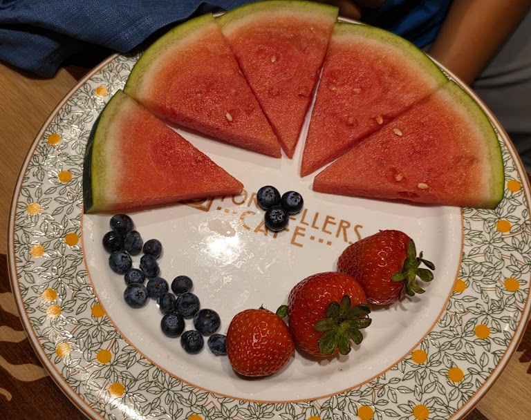 Fresh Berries at Storytellers Cafe