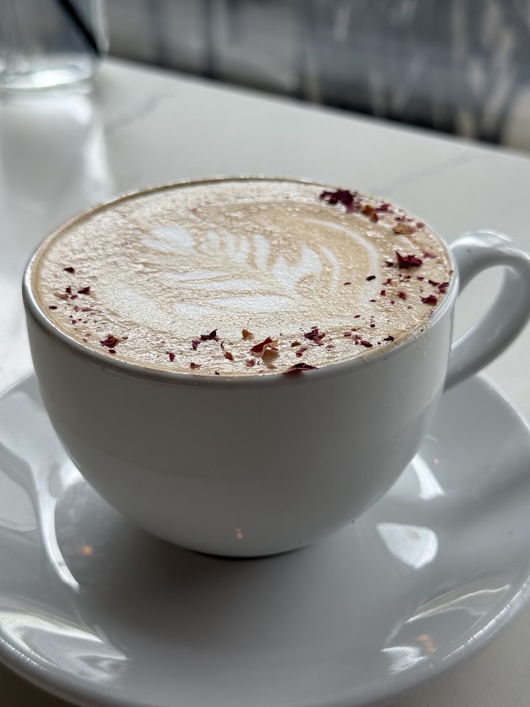 Lavender or Rose Latte at The Benediction