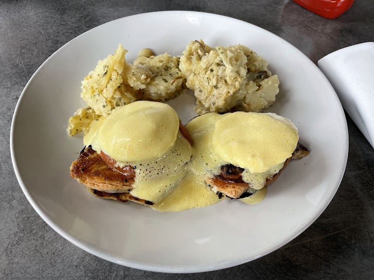 Eggs Benedict at Think Cafe