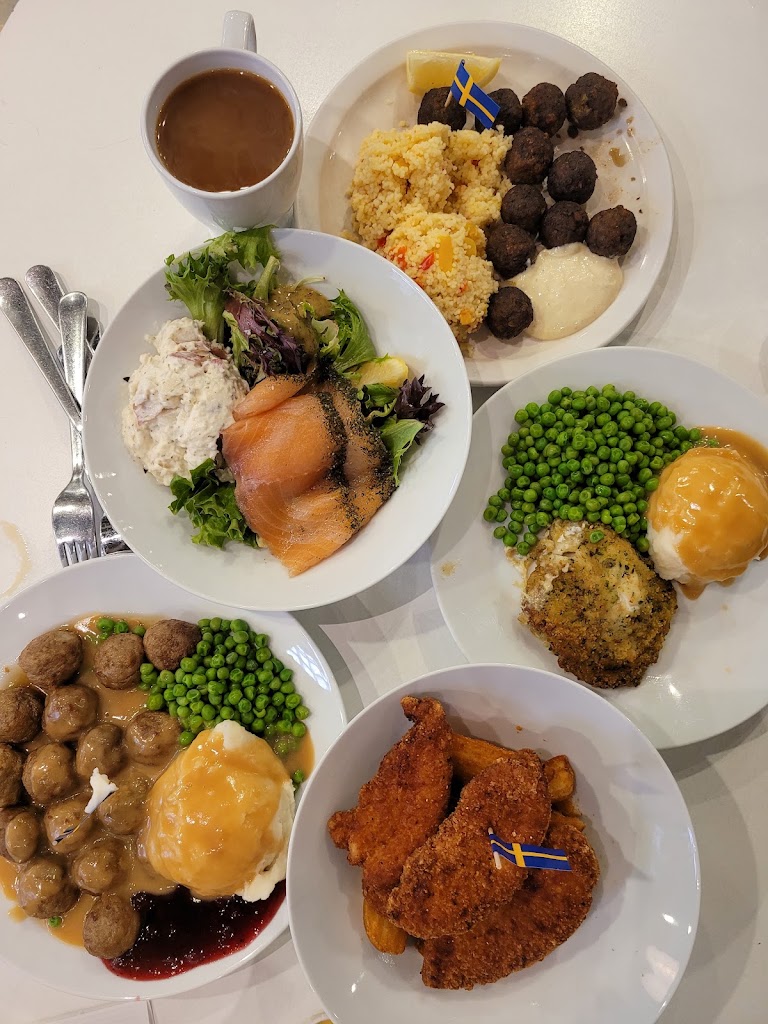 Swedish Meatball Plate with Bean Mix at IKEA Restaurant