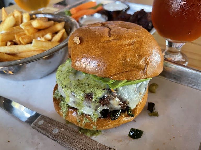 Classic Burger at Brews Brothers Brewpub