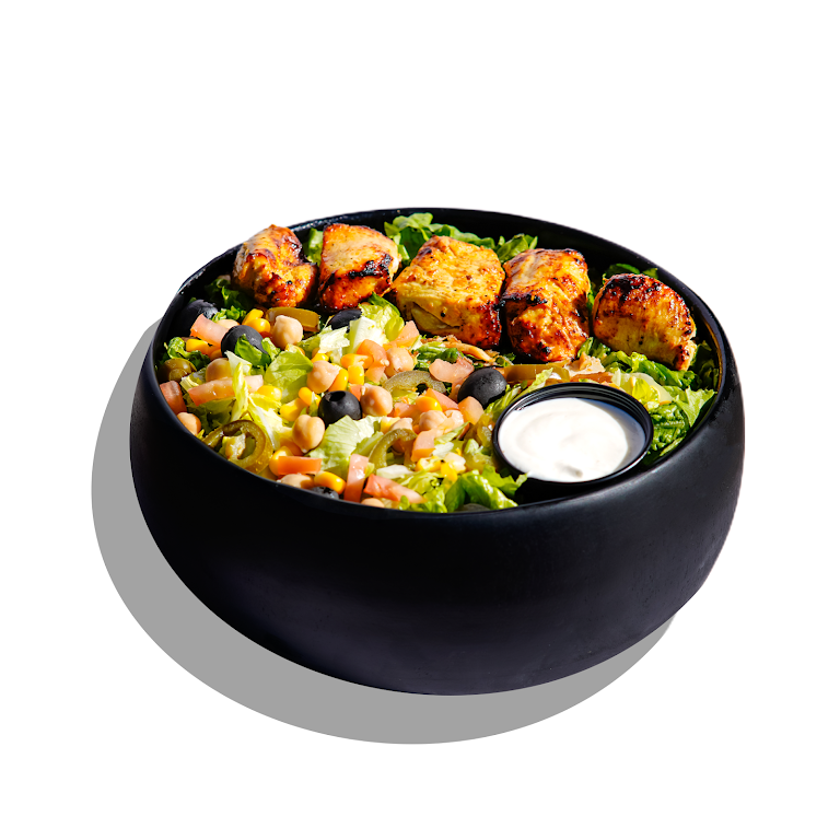 Chicken Shawarma Salad Bowl at Abu Omar Halal