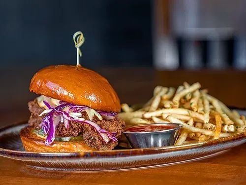 Breakfast Burger at Chapter One: the modern local