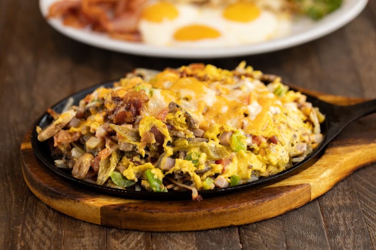 Corned Beef Hash & Eggs at Corky's Kitchen and Bakery | Pomona