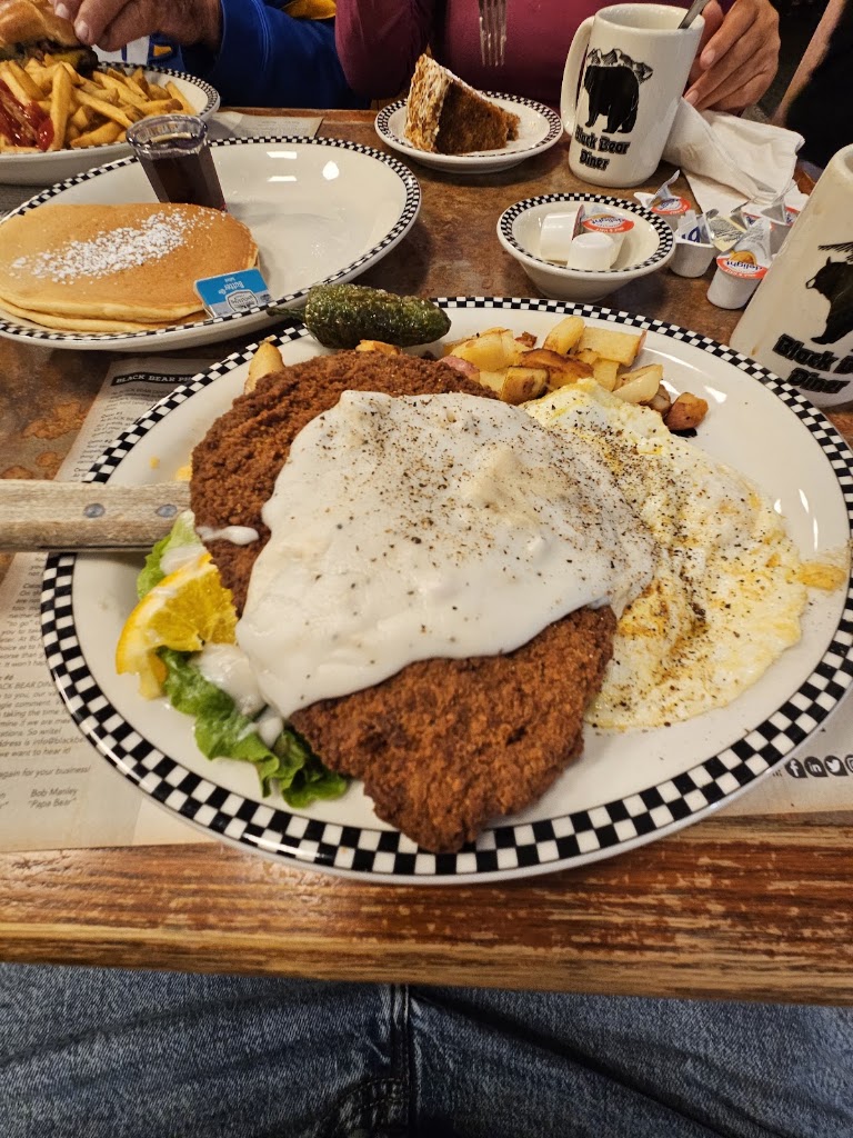 Bigfoot Chicken Fried Steak & Eggs at Black Bear Diner Downey