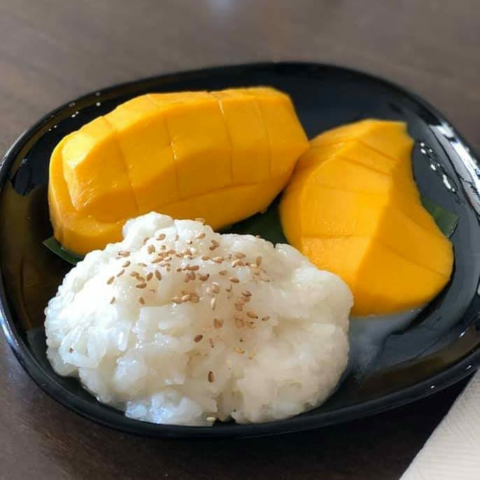 Mango with Sweet Sticky Rice at The Yard Thai Cuisine