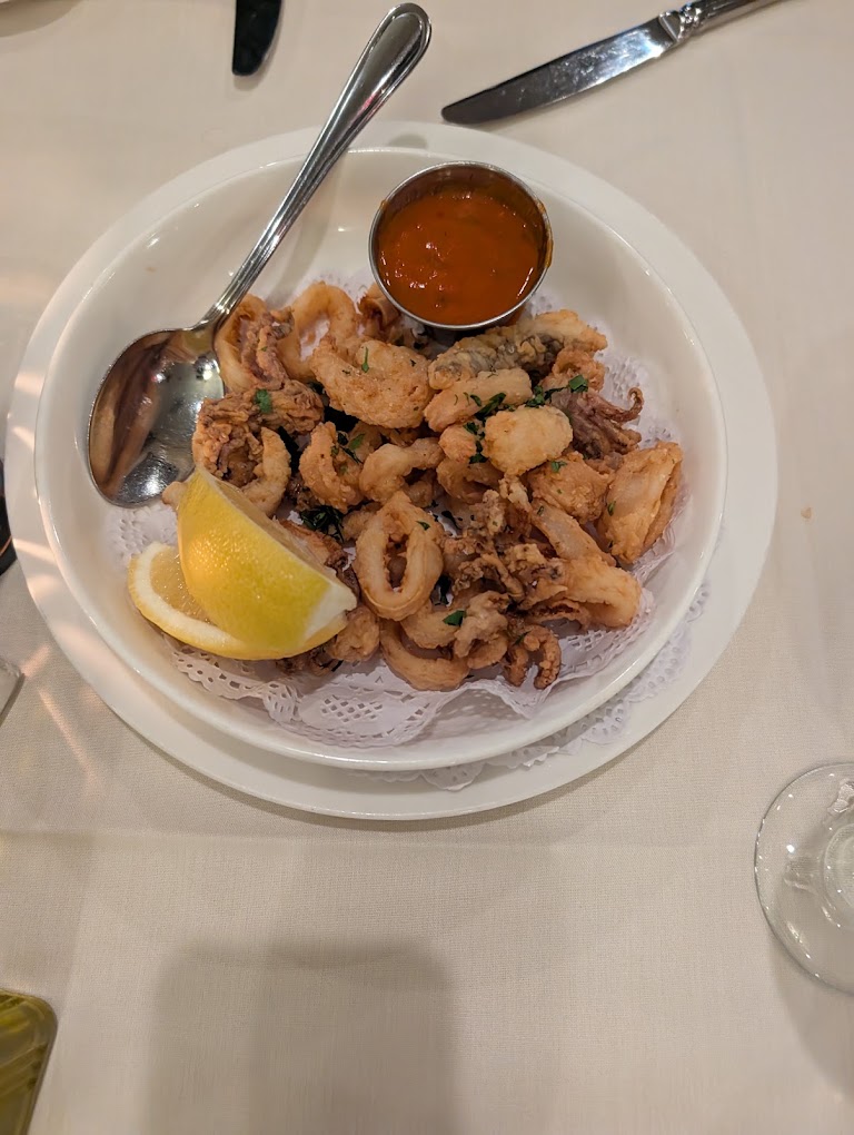 Crispy Calamari & Sanddab at Tuscany il Ristorante