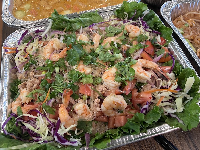 Grill Shrimp Salad at Nava Thai Cuisine