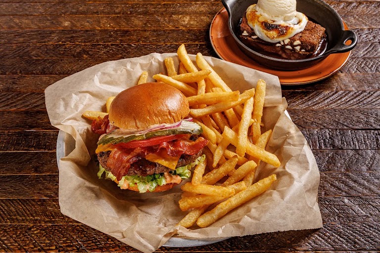 BBQ Ranch Bacon Burger at Lazy Dog Restaurant & Bar
