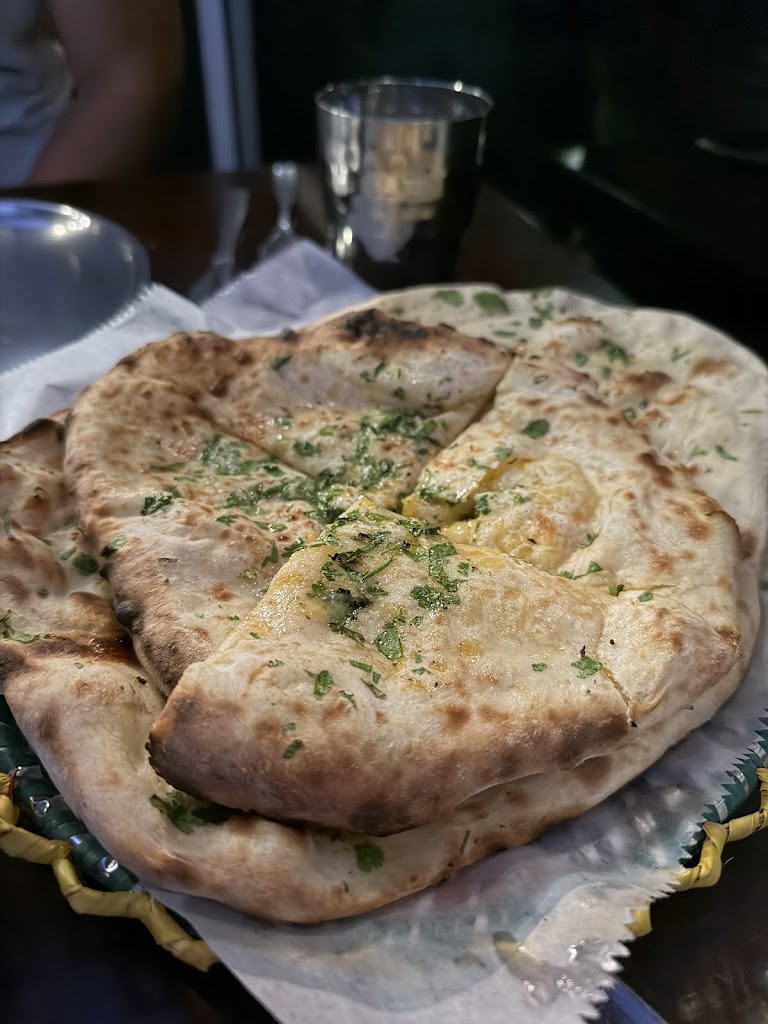 Goat Cheese Kulcha with Butter Sauce at Khan Saab Desi Craft Kitchen