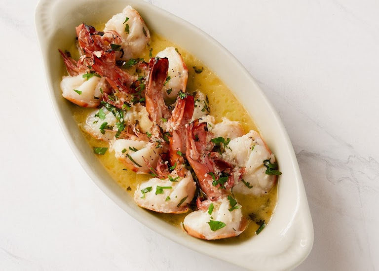 Shrimp Piccata at Cantalini's Salerno Beach Restaurant
