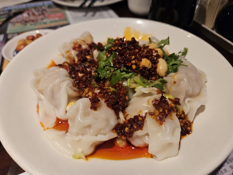 Spicy Wontons at Mama Lu's Dumpling House - Monterey Park