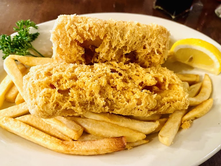 Fish and Chips at Robin Hood British Pub