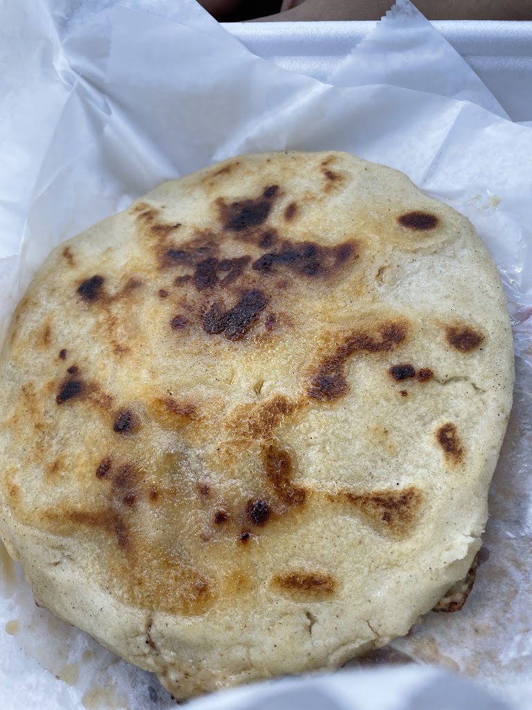 Pupusa DE Queso Y Frijoles at Flor de Izote