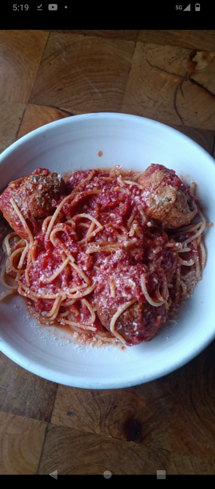 Kids Spaghetti & Meatballs at Pitfire Pizza