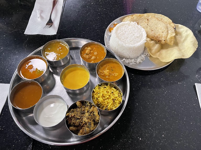 South Indian Thali at Udupi Palace