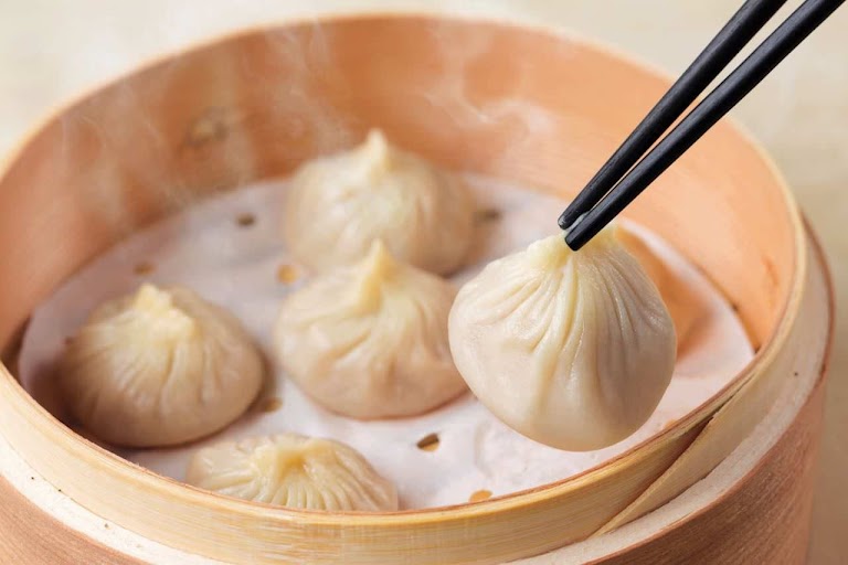 Steamed Shrimp Dumplings at SEVEN FOLDING DUMPLING HOUSE