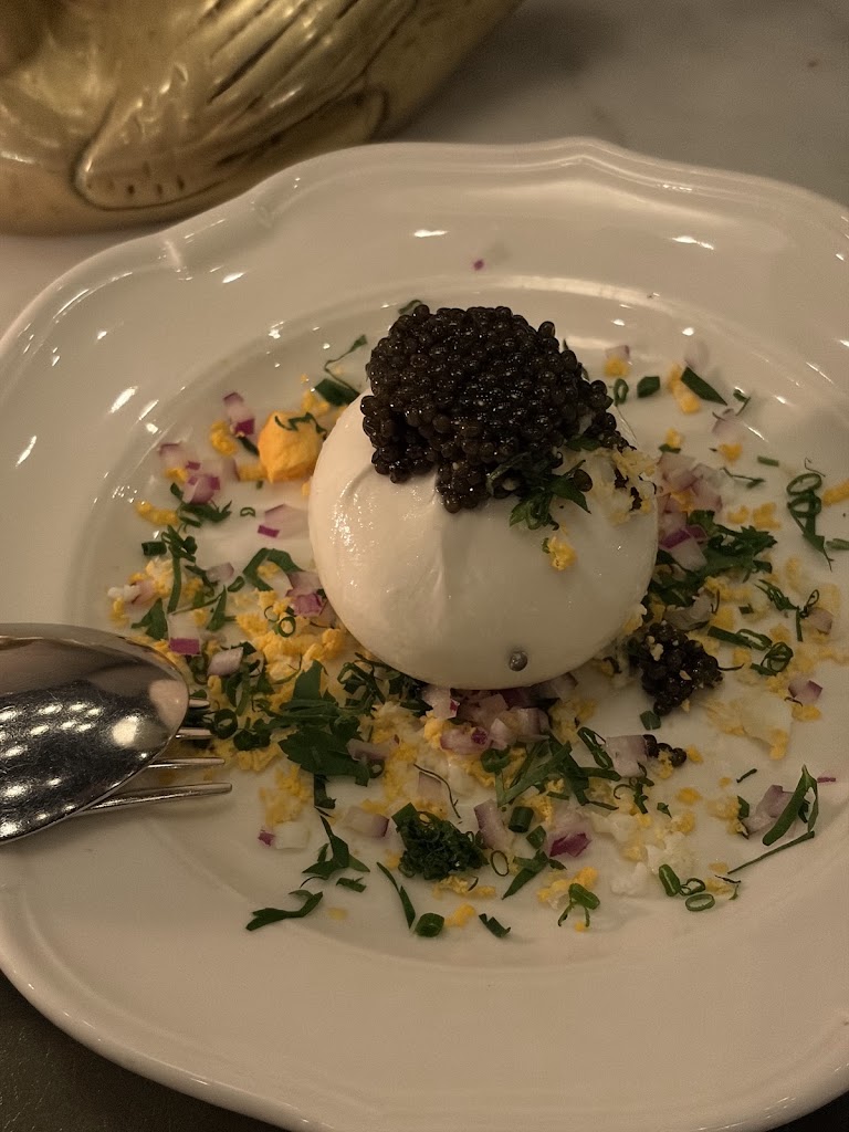 Ricotta & Egg Raviolo at Osteria Mozza