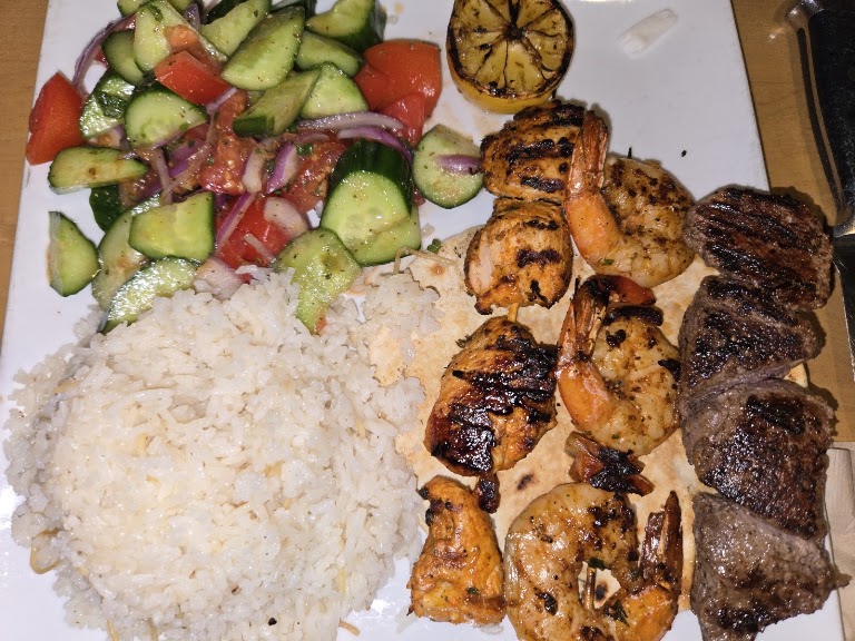 Grilled Marinated Chicken Kebob at Zov's Tustin