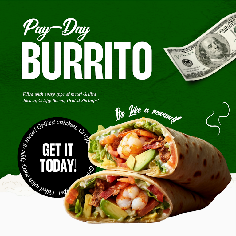 Breakfast Burrito at Cilantro Mexican Grill