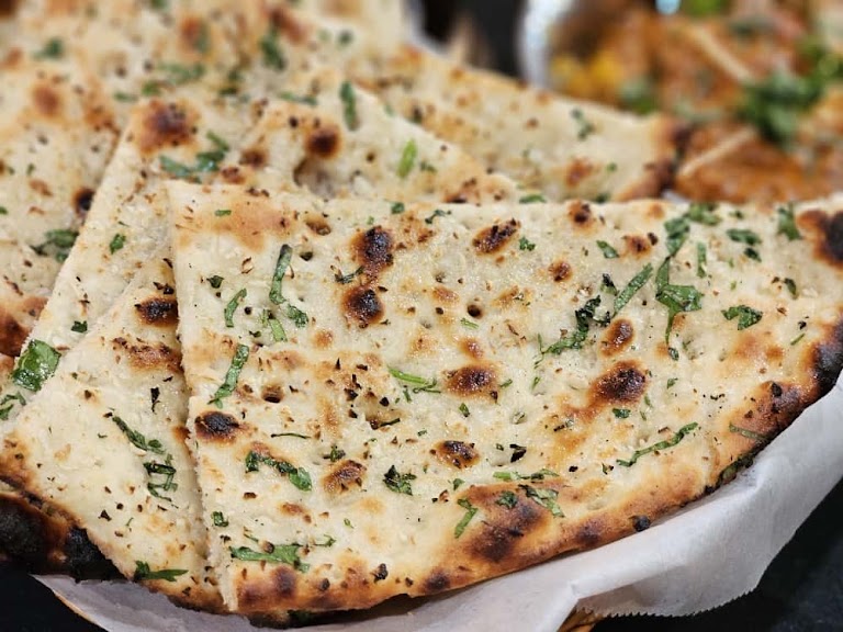 Chilli Garlic Kick Naan at Cali Curry House