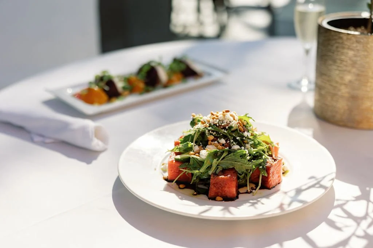 Grilled Shrimp Salad at Bistango Restaurant