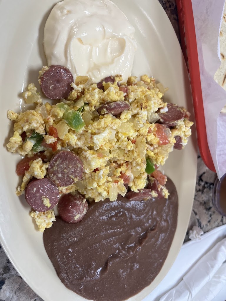 Huevos Picado at Mis Raices Salvadorean Restaurant
