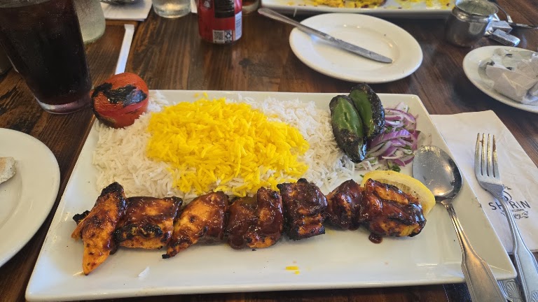 Combination of Lamb Soltani at Shirin Restaurant
