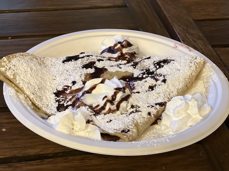 French Crepes at La Creme Cafe