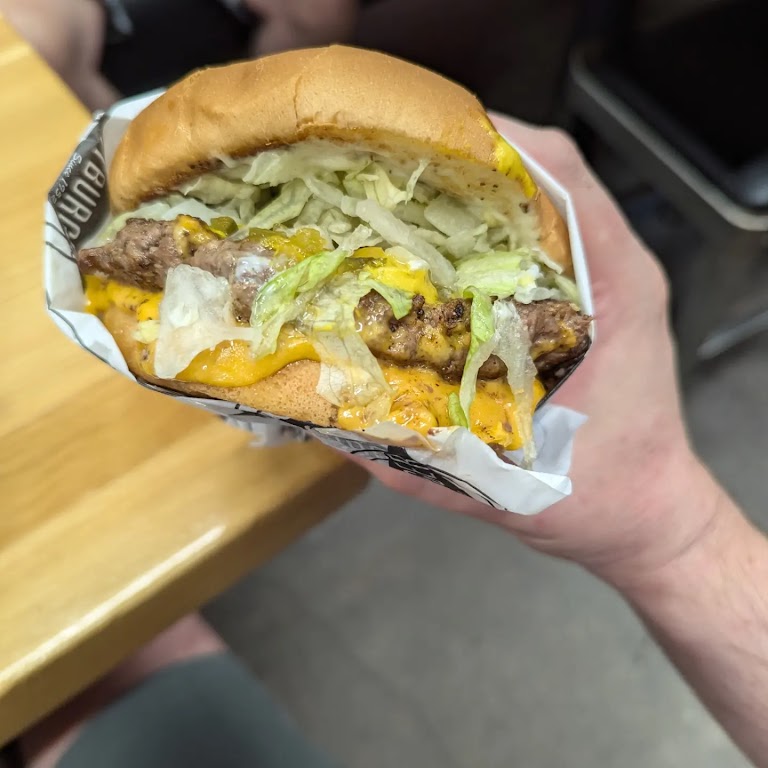 Burger at Fatburger & Buffalo's Express