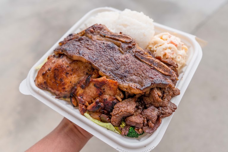 Chicken & Beef Combo at Ono Hawaiian BBQ
