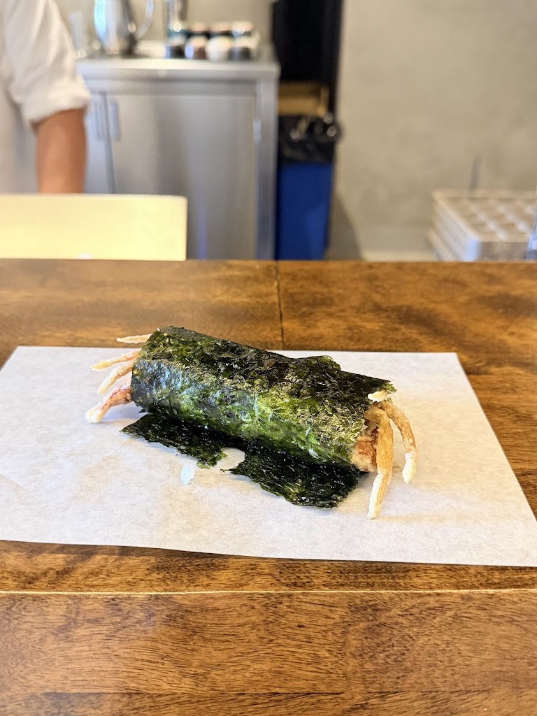 Shrimp Tempura at Yunomi Handroll
