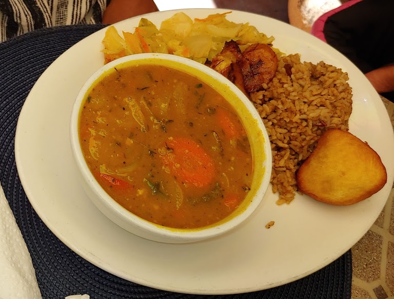 Curry Vegetable Soup at Ackee Bamboo