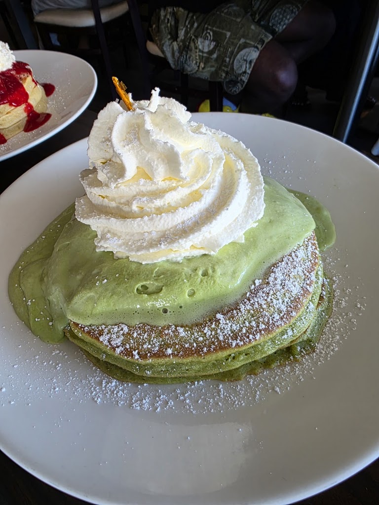 Green Tea Tiramisu Matcha Pancakes at Lady C’s - formerly CiCi’s Cafe