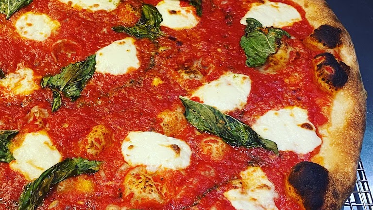 Pizza at Lucky's Pizza