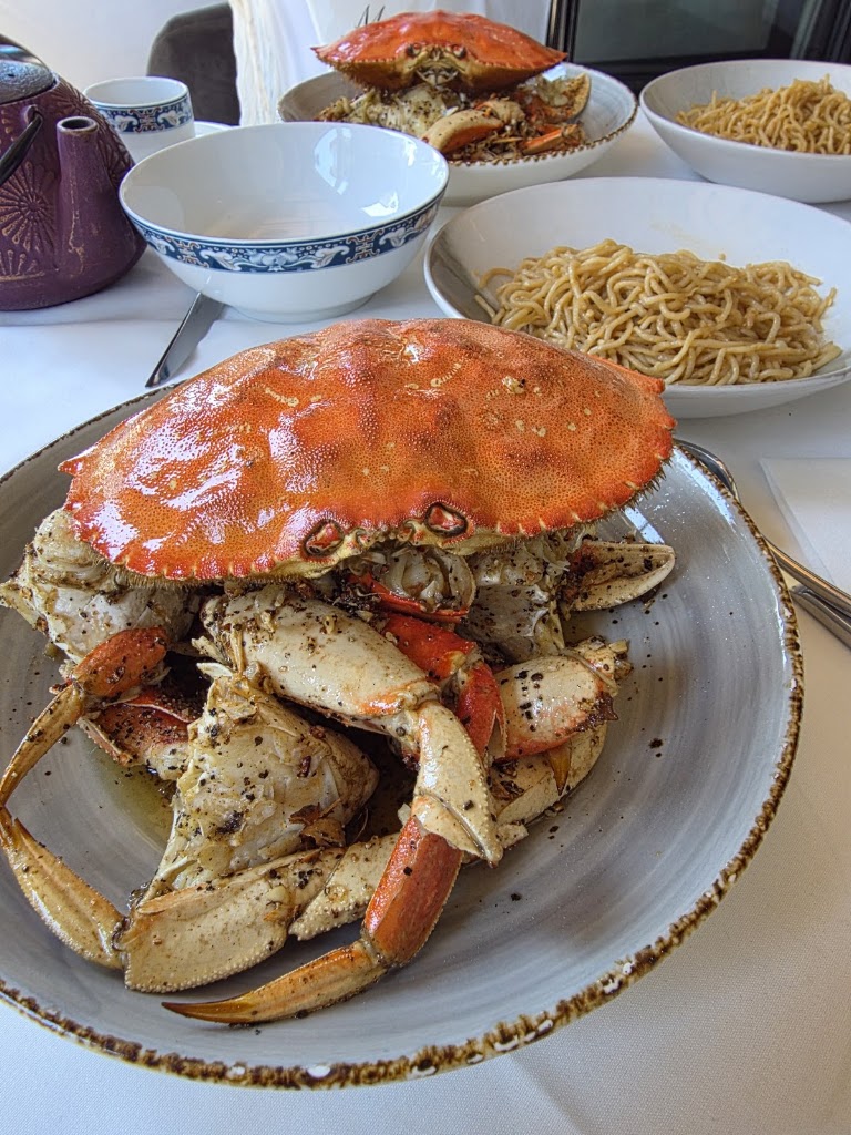 An's Famous Garlic Roasted Dungeness Crab at Crustacean Beverly Hills