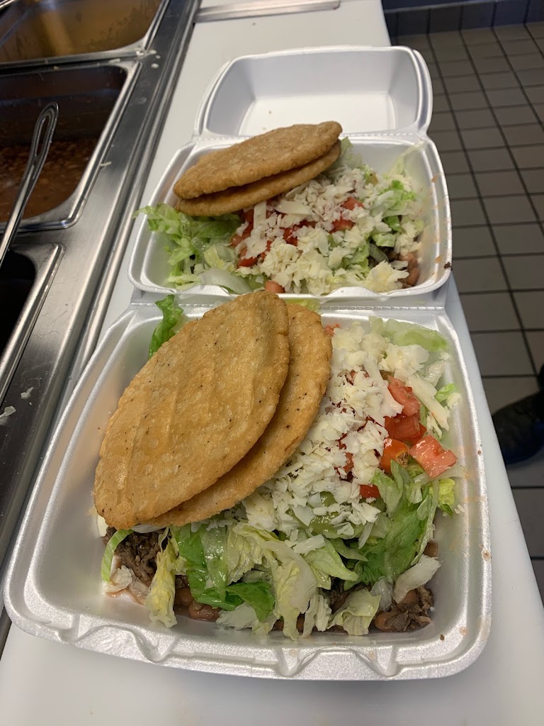 Beef Tostada and Taco at JR Taco Llama