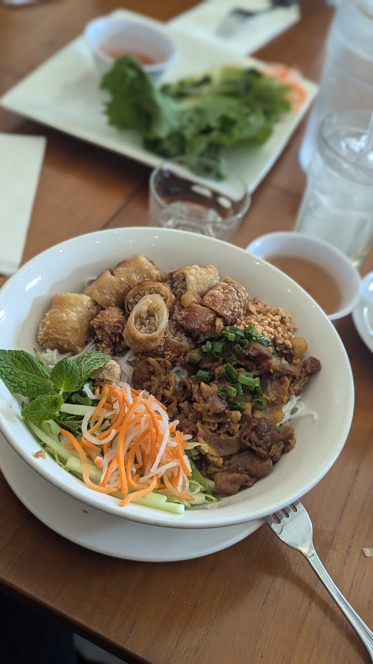 Shrimp Beef Egg Roll Bun at Blossom