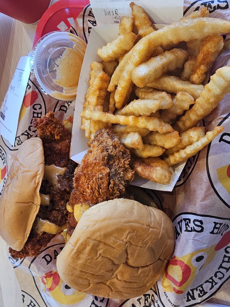 1 Tender + 1 Slider W/ Fries at Dave's Hot Chicken