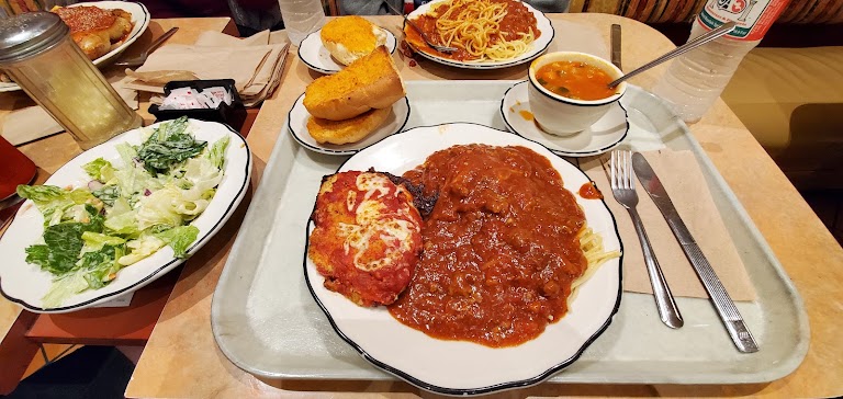Veal Parmigiana with Small Spaghetti And/or Ravioli at Andre's