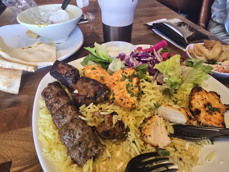 Combo Kebob Plate at Mediterranean Kabob Station