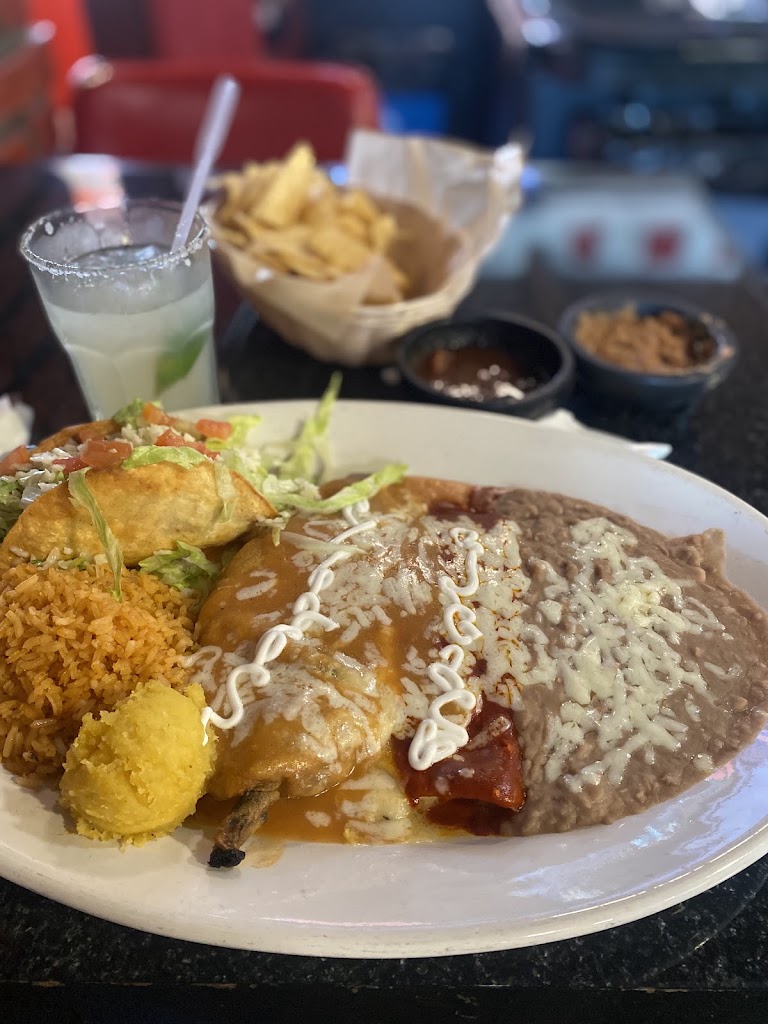 Spinach Enchiladas at Los Amigos Bar & Grill