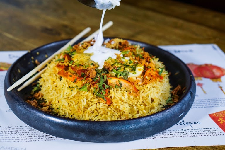 Burnt Garlic Chili Fried Rice at Inchin’s Bamboo Garden